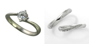 婚約指輪 安い 結婚指輪 セットリングダイヤモンド プラチナ 0.3カラット 鑑定書付 0.359ct Gカラー VS2クラス 3EXカット H&C CGL