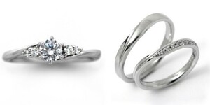 婚約指輪 安い 結婚指輪 セットリング ダイヤモンド プラチナ 0.2カラット 鑑定書付 0.233ct Dカラー SI1クラス 3EXカット H&C CGL