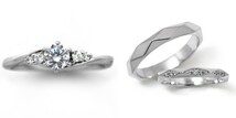 婚約指輪 安い 結婚指輪 セットリング ダイヤモンド プラチナ 0.2カラット 鑑定書付 0.239ct Fカラー SI1クラス 3EXカット H&C CGL_画像1