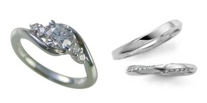 婚約指輪 結婚指輪 セットリング 安い ダイヤモンド プラチナ 0.2カラット 鑑定書付 0.225ct Gカラー VS1クラス 3EXカット H&C CGL
