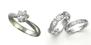 婚約指輪 安い 結婚指輪 セットリングダイヤモンド プラチナ 0.5カラット 鑑定書付 0.515ct Fカラー VS2クラス 3EXカット H&C CGL