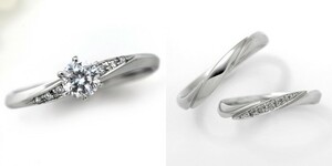 婚約指輪 安い 結婚指輪 セットリング ダイヤモンド プラチナ 0.4カラット 鑑定書付 0.424ct Gカラー VS2クラス 3EXカット H&C CGL