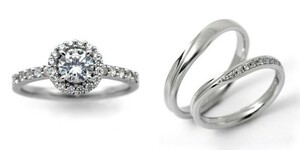 婚約指輪 安い 結婚指輪 セットリングダイヤモンド プラチナ 0.6カラット 鑑定書付 0.622ct Gカラー SI2クラス 3EXカット H&C CGL