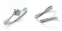 婚約指輪 安い 結婚指輪 セットリング ダイヤモンド プラチナ 0.2カラット 鑑定書付 0.210ct Dカラー SI2クラス 3EXカット H&C CGL_画像1