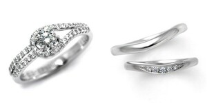 婚約指輪 安い 結婚指輪 セットリング ダイヤモンド プラチナ 0.2カラット 鑑定書付 0.245ct Gカラー SI1クラス 3EXカット H&C CGL