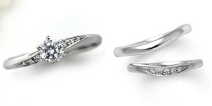 婚約指輪 安い 結婚指輪 セットリング ダイヤモンド プラチナ 0.2カラット 鑑定書付 0.260ct Eカラー VVS2クラス 3EXカット H&C CGL