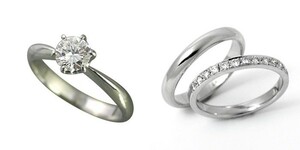 婚約指輪 安い 結婚指輪 セットリング ダイヤモンド プラチナ 0.2カラット 鑑定書付 0.204ct Fカラー VVS1クラス 3EXカット H&C CGL