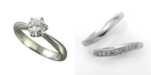 婚約指輪 安い 結婚指輪 セットリングダイヤモンド プラチナ 0.3カラット 鑑定書付 0.335ct Eカラー VVS2クラス 3EXカット H&C CGL