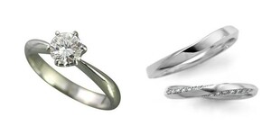 婚約指輪 安い 結婚指輪 セットリングダイヤモンド プラチナ 0.3カラット 鑑定書付 0.314ct Dカラー IFクラス 3EXカット H&C CGL
