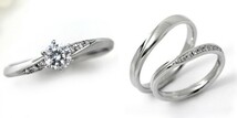 婚約指輪 安い 結婚指輪 セットリングダイヤモンド プラチナ 0.3カラット 鑑定書付 0.333ct Gカラー VS1クラス 3EXカット H&C CGL_画像1