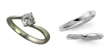 婚約指輪 結婚指輪 セットリング 安い ダイヤモンド プラチナ 0.2カラット 鑑定書付 0.225ct Gカラー VS1クラス 3EXカット H&C CGL_画像1