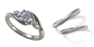 婚約指輪 安い 結婚指輪 セットリングダイヤモンド プラチナ 0.3カラット 鑑定書付 0.324ct Fカラー VS2クラス 3EXカット H&C CGL