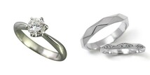 婚約指輪 結婚指輪 セットリング 安い ダイヤモンド プラチナ 0.2カラット 鑑定書付 0.254ct Fカラー VS2クラス 3EXカット H&C CGL_画像1
