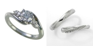 婚約指輪 安い 結婚指輪 セットリング ダイヤモンド プラチナ 0.4カラット 鑑定書付 0.424ct Gカラー VS2クラス 3EXカット H&C CGL