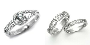 婚約指輪 安い 結婚指輪 セットリング ダイヤモンド プラチナ 0.2カラット 鑑定書付 0.250ct Gカラー VVS2クラス 3EXカット H&C CGL
