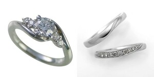 婚約指輪 結婚指輪 セットリング 安い ダイヤモンド プラチナ 0.2カラット 鑑定書付 0.212ct Eカラー VS1クラス 3EXカット H&C CGL