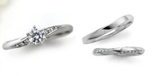 婚約指輪 結婚指輪 セットリング 安い ダイヤモンド プラチナ 0.2カラット 鑑定書付 0.225ct Gカラー VS1クラス 3EXカット H&C CGL