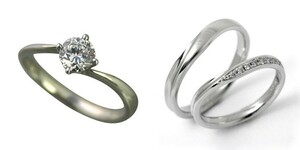 婚約指輪 安い 結婚指輪 セットリングダイヤモンド プラチナ 0.3カラット 鑑定書付 0.315ct Fカラー VVS1クラス 3EXカット H&C CGL