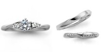 婚約指輪 安い 結婚指輪 セットリング ダイヤモンド プラチナ 0.2カラット 鑑定書付 0.226ct Gカラー SI1クラス 3EXカット H&C CGL_画像1