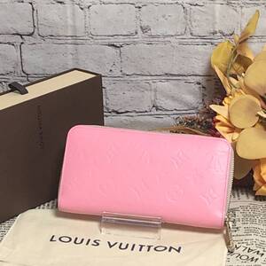 LOUIS VUITTON ルイヴィトン ヴェルニ ジッピーウォレット ピンク