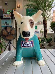 1988 year Spudsspazma ticket ji- regular goods bado dog bull terrier Budweiser bado light store display lighting less party animal 