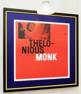 セロニアス・モンク/名盤ジャケット・ポスター額付/Thelonious Monk/Genius of Modern Music 2/Blue Nete/ブルーノート・レコード/飾る