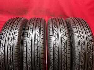 中古タイヤ 155/70R12 73S 4本セット ヨコハマ DNA エコス ES300 9.5分山 ライフ ヴィヴィオ プレオ