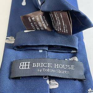 BRICK HOUSE by TOKYO SHIRT（ブリックハウス） ネイビーおちょこネクタイ