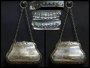 [.] bisque doll for England made silver plating handbag handbag bag gold . skill [ Tang . writing ] hole Mark have * antique *4D0901#