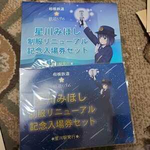 星川みほし 記念入場券セット 星川　上星川駅発行の2セット 相模鉄道 鉄道むすめ