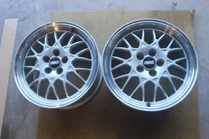 【即決】ＢＢＳ　アルミホイール【２本】ＦＯＲＧＥＤ　ＥＴ５５　１６×６1/2ＪＪ　ＰＣＤ　１００　①【６.４kg/１本】