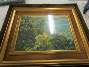 Art hand Auction 八木茂雄 幡豆の海(L300), 絵画, 油彩, 自然, 風景画