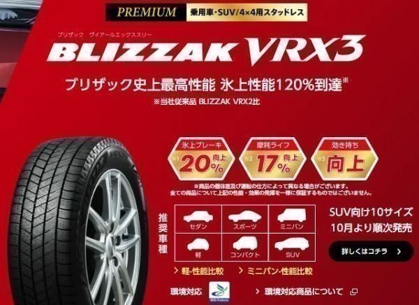 ブリヂストン BLIZZAK VRX 225/45R17 91Q オークション比較 - 価格.com