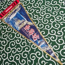 送料無料)特大 東尋坊 昭和レトロ ご当地 観光地 旅行 記念 お土産 全長88cm ペナント A11513_画像1