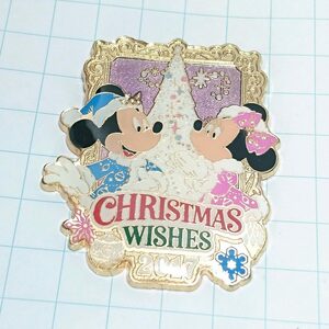 送料無料)ミッキー&ミニー クリスマス TDL ディズニー ピンバッジ PINS ピンズ A06909