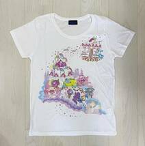 キキララ　ホラグチカヨ　コラボ　半袖Tシャツ　アイスクリーム柄　Mサイズ　ホワイト　2013年　サンリオ　リトルツインスターズ_画像1