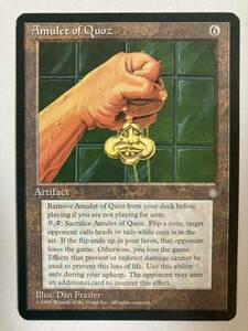 Mtg Ice Amulet of Quoz English Magic