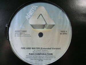 FAR CORPORATION / FIRE AND WATER　ファー・コーポレイション *12EP *FRANK FARIAN