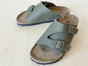 ★ 23cm カーキ ビルケンシュトック チューリッヒ ヌバックレザー BIRKENSTOCK Zurich SFB Steer Khaki Leather 36/23cm 1009941