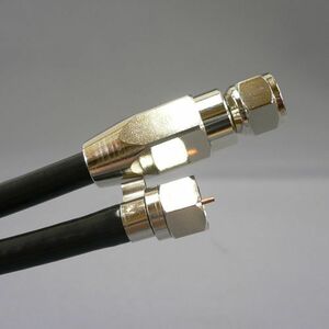 S5CFB antenna cable one side waterproof connector processing ( outdoors - for interior )15m black 5CFB15M-BKS