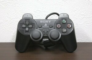 【現状品】 SONY/ソニー PlayStation2/プレイステーション2 純正コントローラー DUALSHOCK2/デュアルショック2 SCPH-10010 ブラック ①