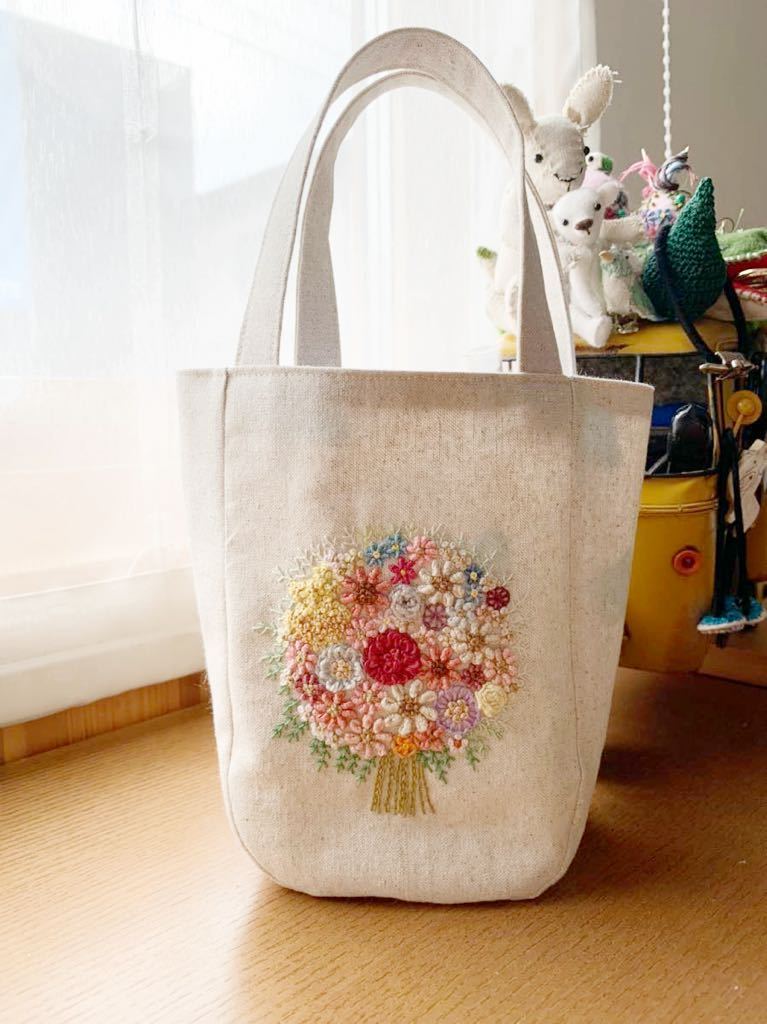ヤフオク! -「刺繍 ハンドメイド」(トートバッグ) (レディースバッグ ...