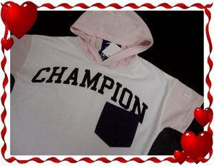 即決◆チャンピオン　Champion◆半袖パーカー【110cm】新品タグ付き　キッズ　ポケット付　Tパーカー　Tシャツパーカー◆