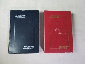 .] Cathay Pacific Airways CATHAY PACIFIC playing cards *2 piece set unused 