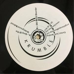 KRUMBLE / SONG OF THE UNDERGROUND RAILROAD / OLD WORLD DISORDER / レコード LP