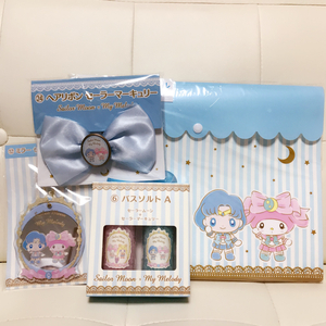  Sailor Moon × My Melody per lot sailor Mercury 4 point set Sanrio my mero* seven eleven 