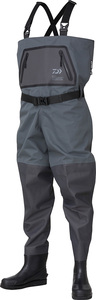 DAIWA SBW-4206R tight Fit super breath waders gray LL