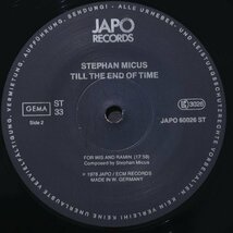 【独オリジナル】STEPHAN MICUS W.GERMANY盤 TILL THE END OF TIME ステファンミクス JAPO ECM RARE_画像5