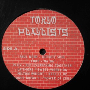 アナログ ● 輸入盤～ Various Tokyo Playlists～レーベル:Not On Label none