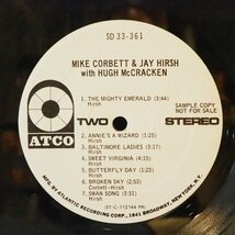 ■白 PROMO ATCO 見開き ★MIKE CORBETT & JAY HIRSH WITH HUGH MCCARACKEN★送料無料(条件有り)多数出品中!★オリジナル名盤■_画像3